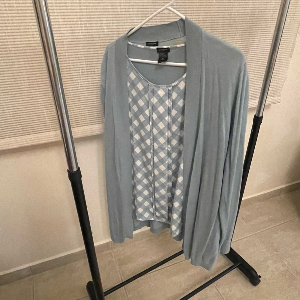 Teal Cardigan and She’ll Shirt